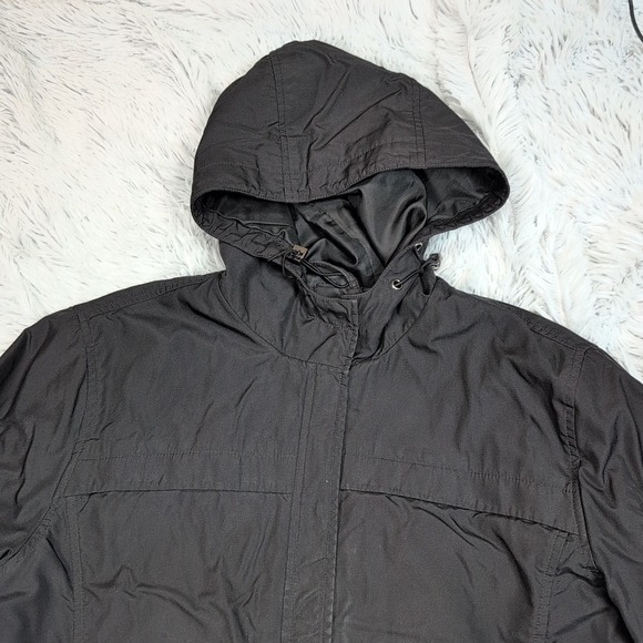 Fabio Jacket Womens M Black Hood Zip Up Gorpcore Pockets Lightweight Comfort - Picture 9 of 12